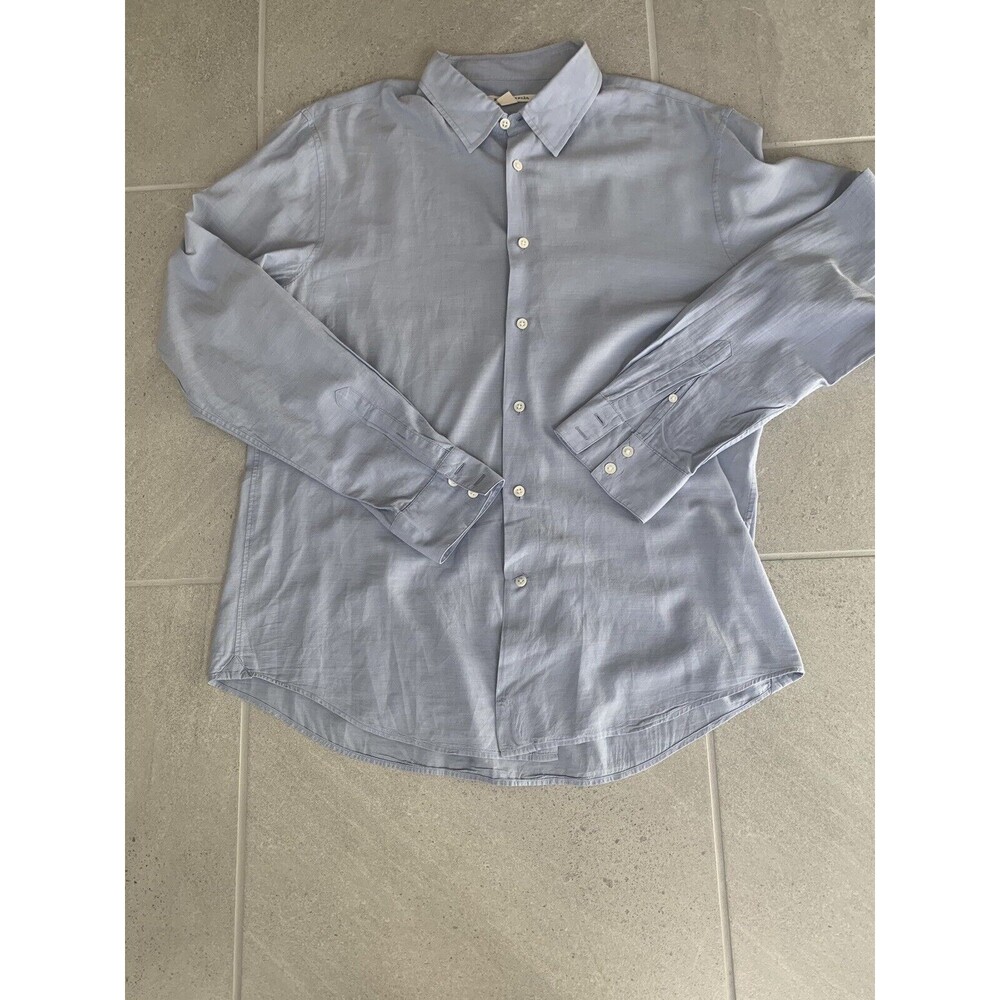 John Varvatos Blue Long Sleeve Button Down Shirt Size XL